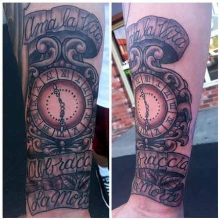 Tattoos - Joes Clock Tattoo  - 65638